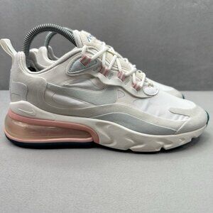 Nike Air Max 270 React Womens Size 7 Shoes White Pink Athletic Running Sneakers